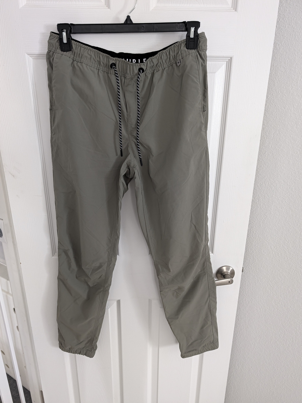 Hurley Men's Olive Jogger Pants with Drawstring